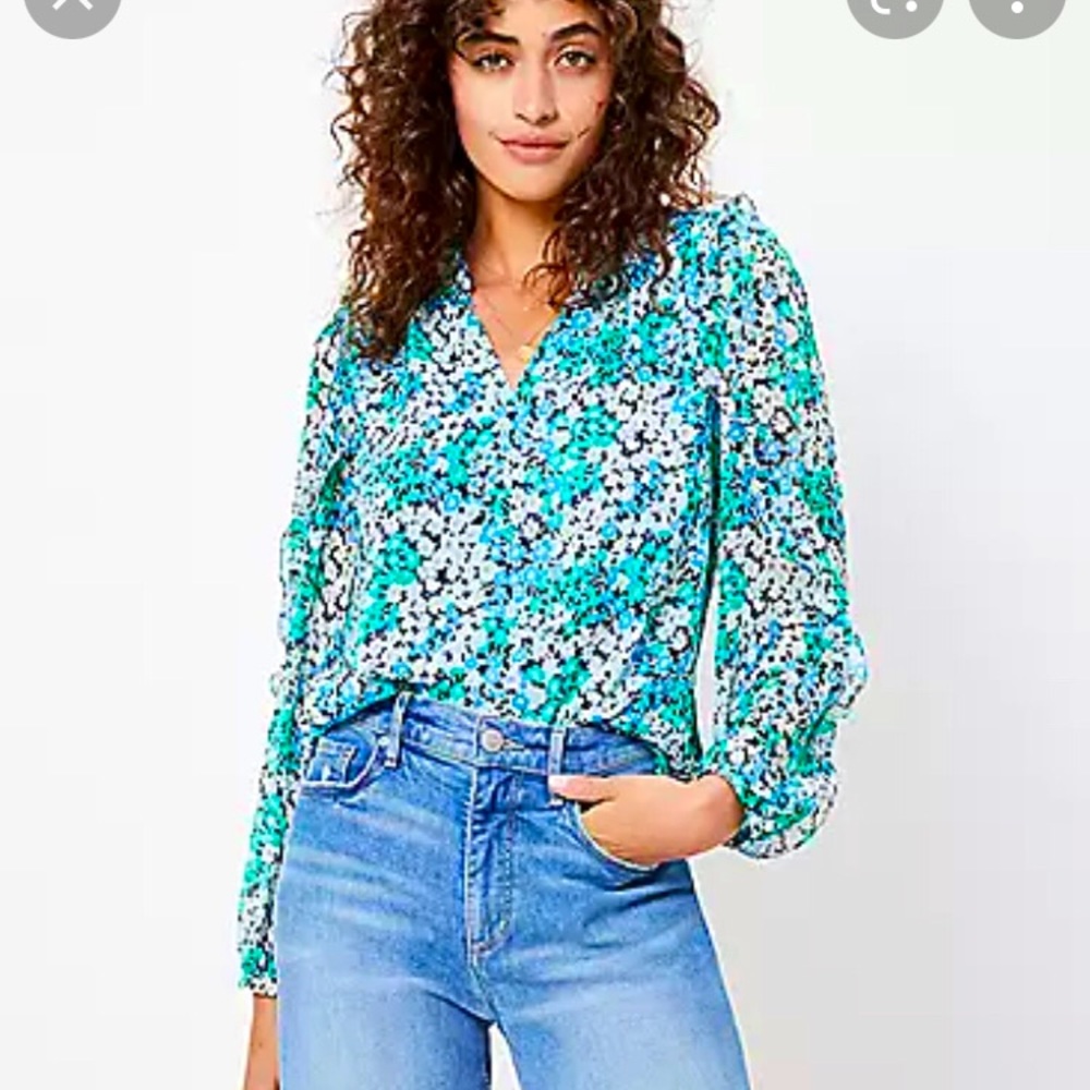 NWT Loft Floral Blouse
